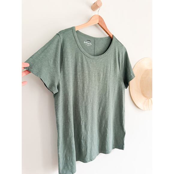 J.Crew Factory | NWT Short-sleeve girlfriend tee Pale Spinach Green | Sz XL - Picture 3 of 8